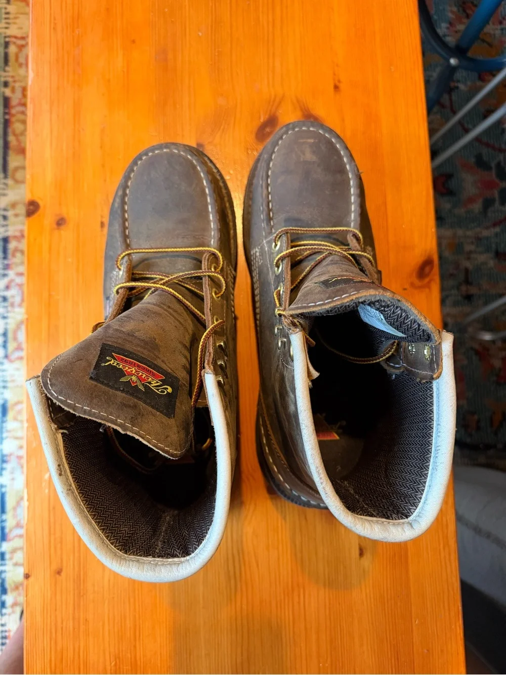 Thorogood 1957 Series Waterproof Men's Brown Work Boots, sz 10.5